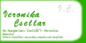 veronika csellar business card